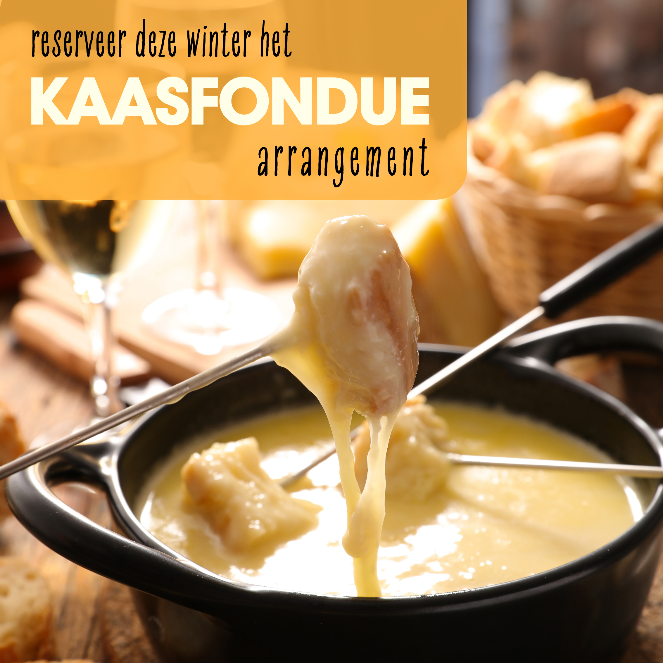 Kaasfondue arrangement